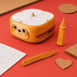 hefigond cutter machine with drill bit and plastic knife beside it