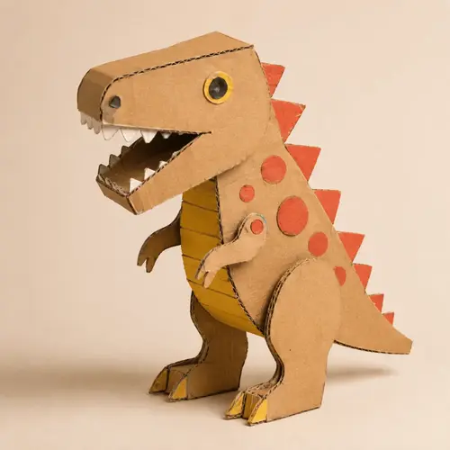 Dinosaur cardboard project