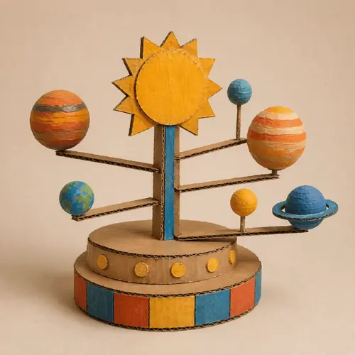 Solar system cardboard project